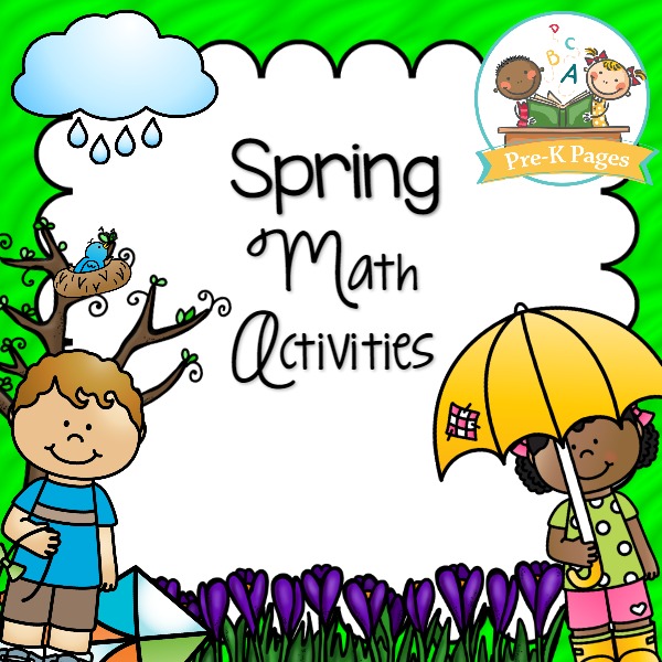 Spring Math Activities PreK Pages