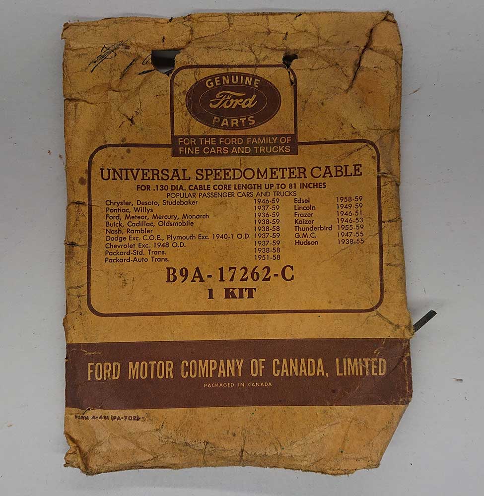 Speedometer Cable Pre Sixties Vintage Auto SupplyPre Sixties Vintage