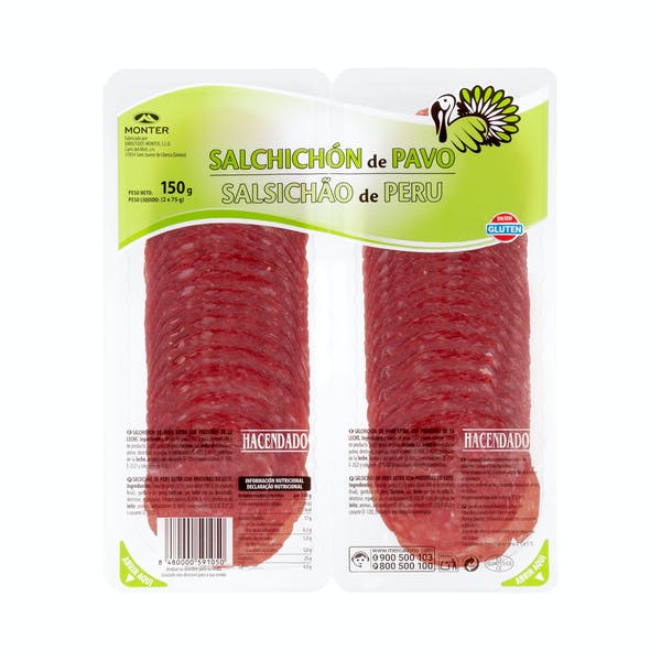 Salchichón extra pimienta finas lonchas Hacendado 【2021】