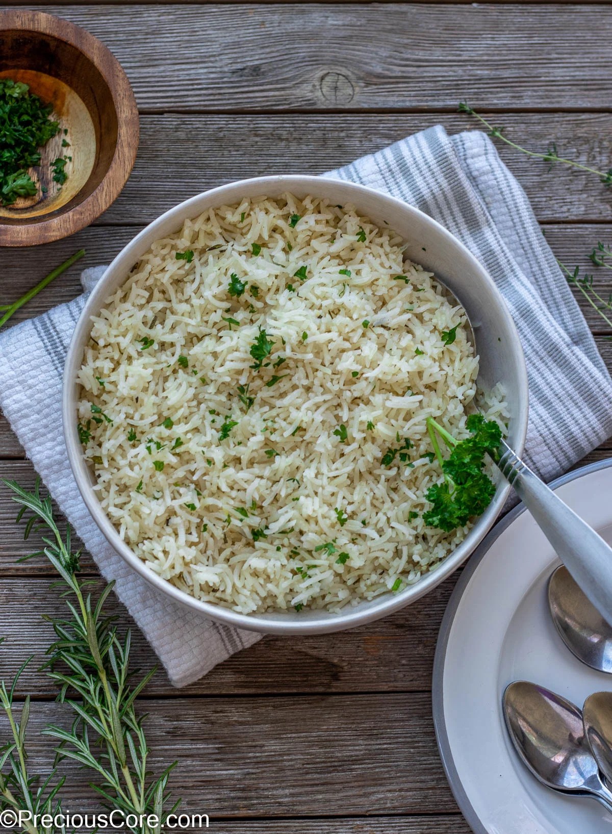 Garlic Herb Rice Precious Core