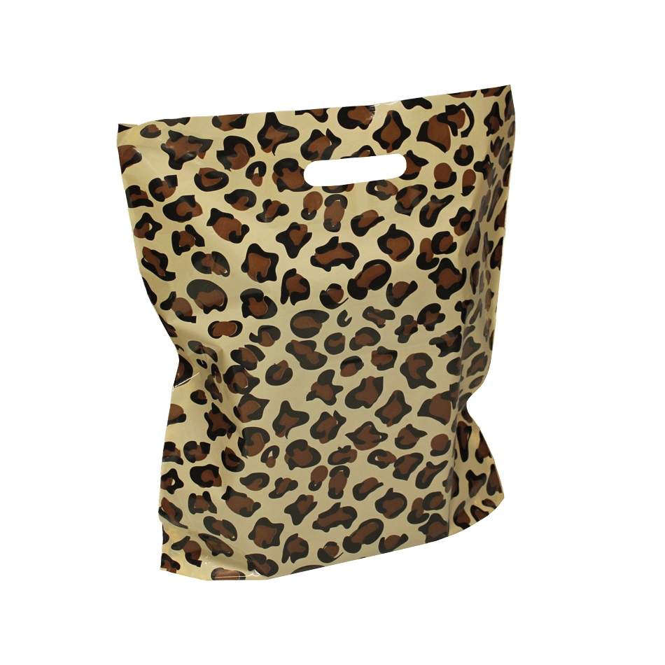 Order our popular leopard print bags Precious Packaging