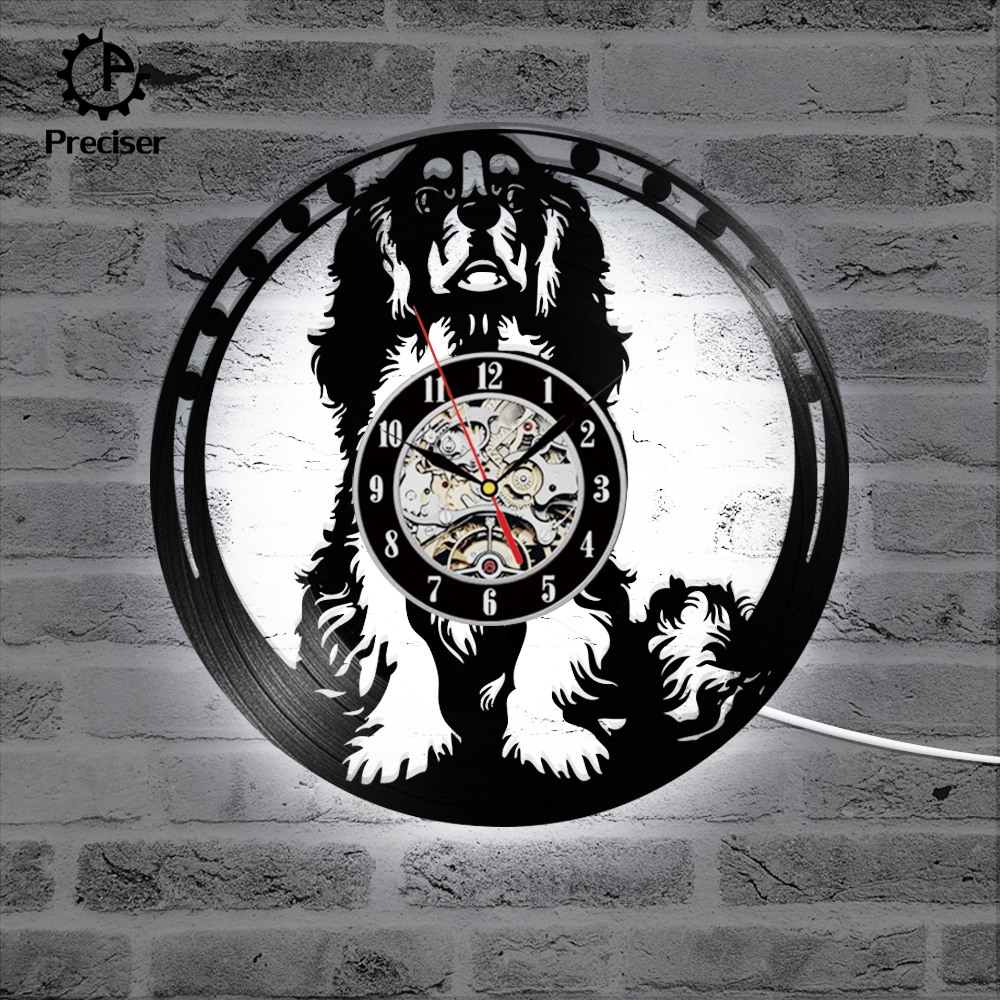 Hollow Coffee Cup Creative Design CD Record Clock Vinyl Record Wall Clock Antique Style Home