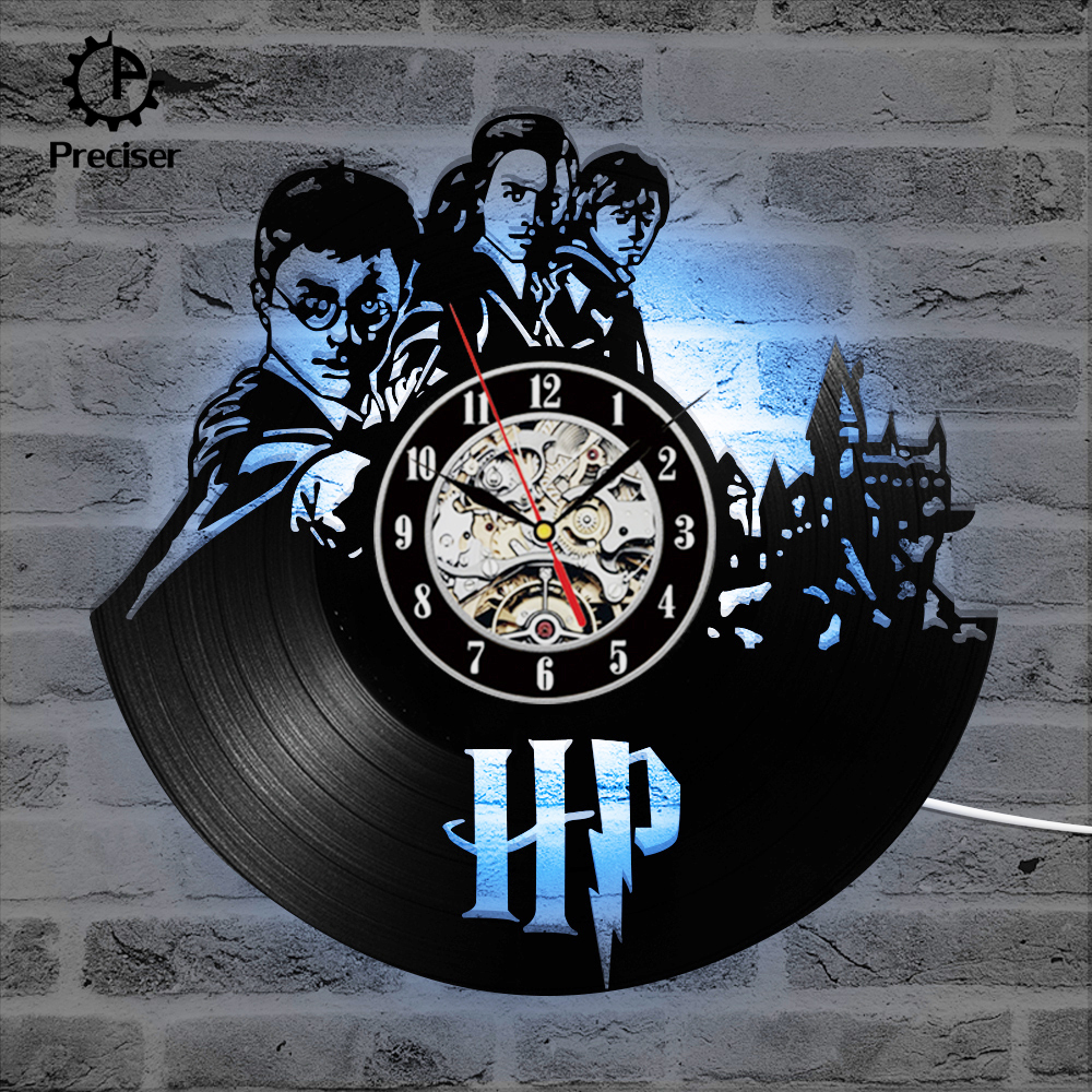 Preciser Harry Potter Hermione Theme Art CD Record Clock Vinyl Record
