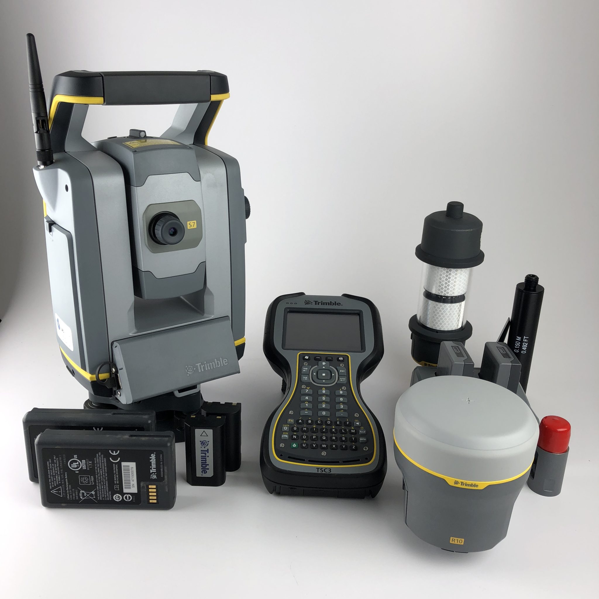 Trimble S7 DR+ 3″ Robotic Reflectorless Total Station, R10 GNSS, TSC3