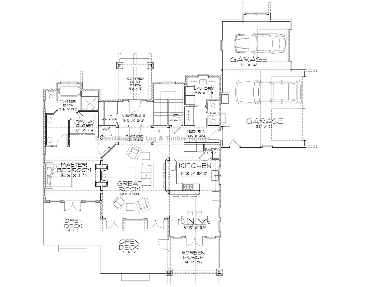 Timberbrook Timber Home Plan Vacation Home