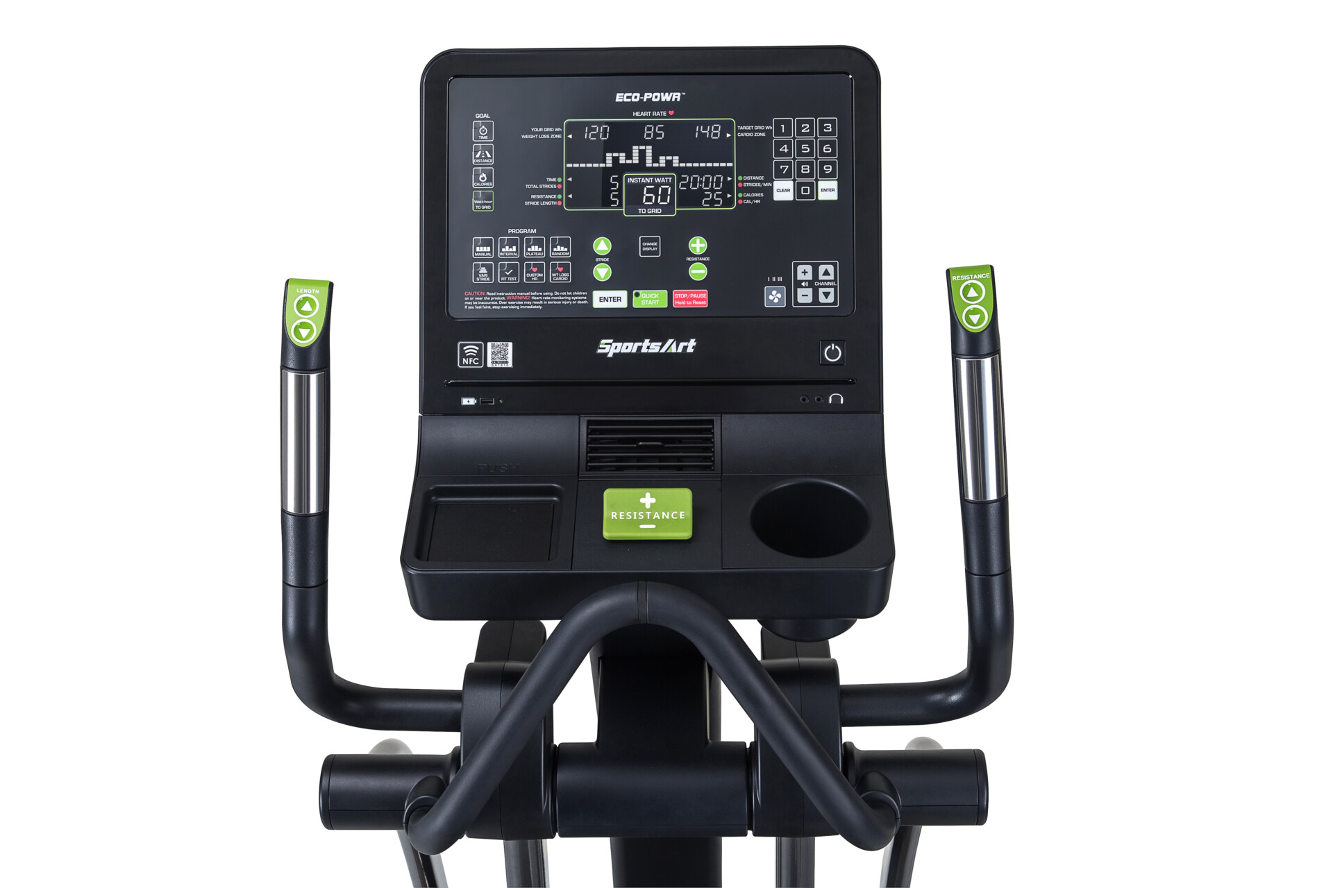 SportsArt G876 ECOPOWR Elliptical Precision Fitness Equipment