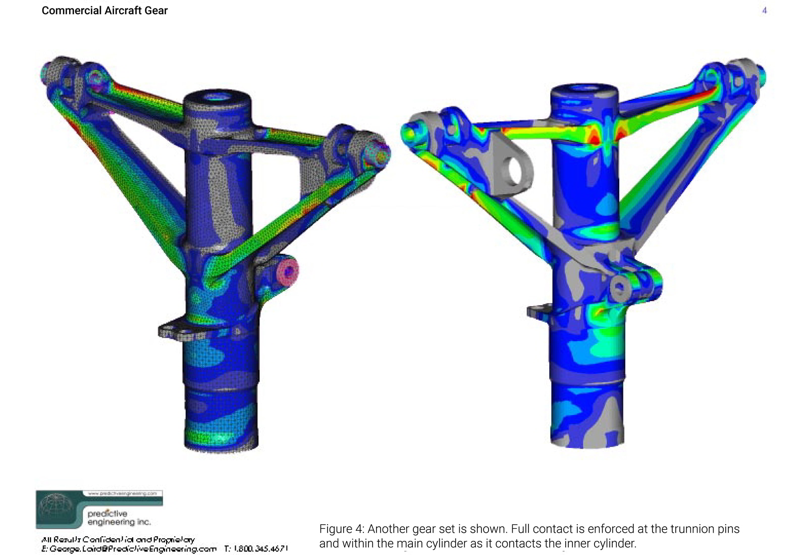 FEA Structural Analysis of Commercial Aircraft Landing Gear