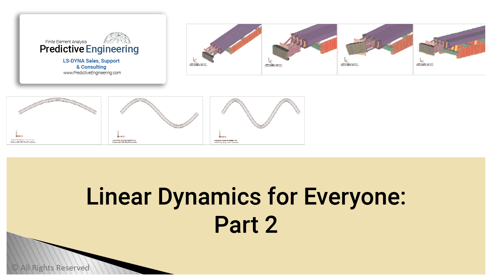 Linear Dynamics part 2 Predictive Engineering