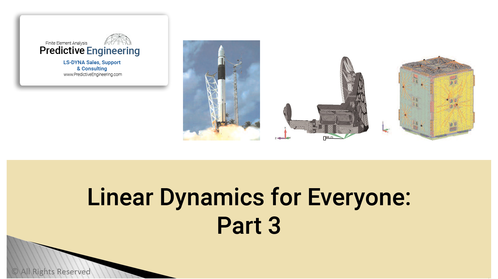 Linear Dynamics part 3 Predictive Engineering