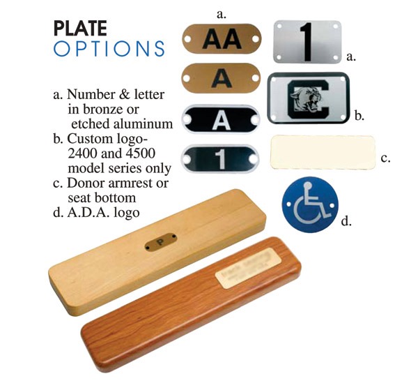 Number Letter Plates Preferred Seating