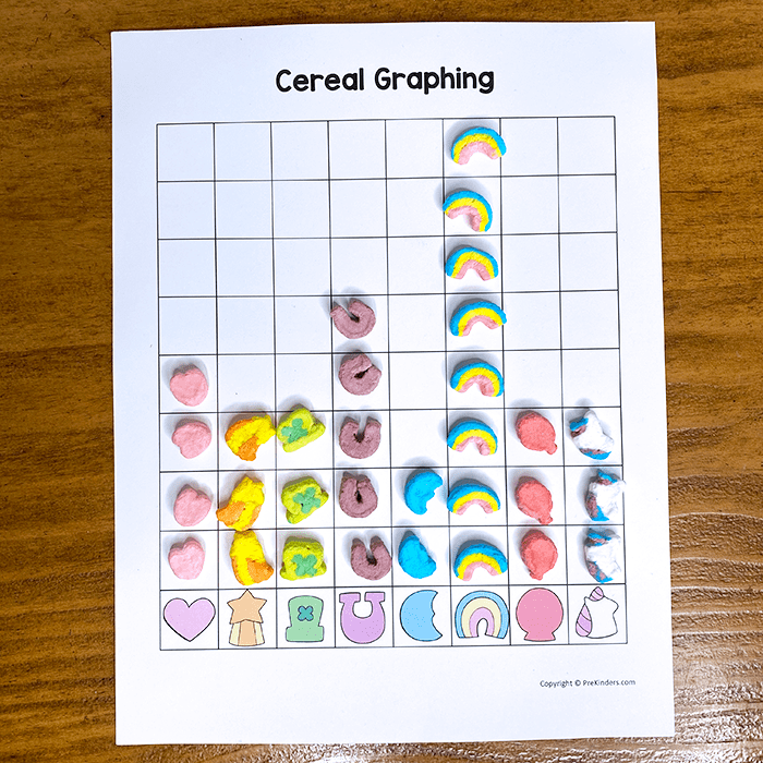 Cereal Math for St. Patrick's Day PreKinders Preschool Activities Cereal Math for St. Patrick's Day PreKinders Preschool Activities