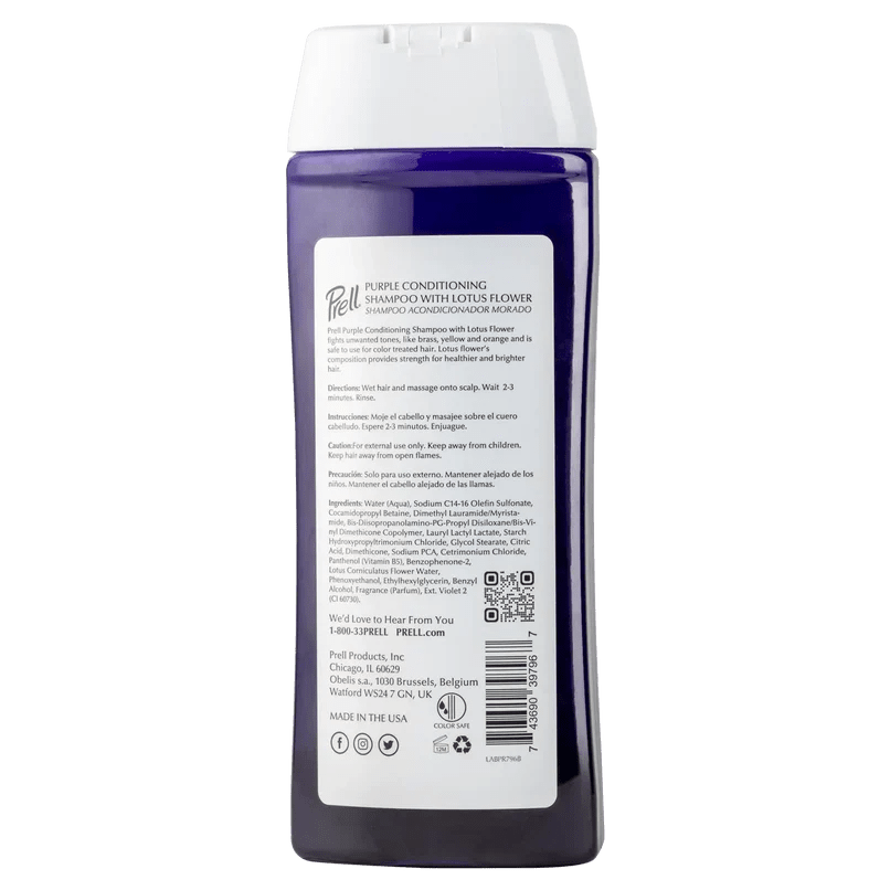 Purple Sulfate Free Conditioning Shampoo Neutralizes Yellow Tones For