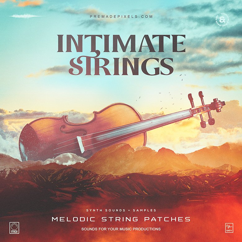 Intimate Strings Album Cover PSD