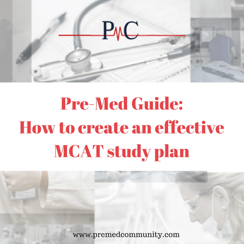 Premed guide to creating an effective MCAT study plan