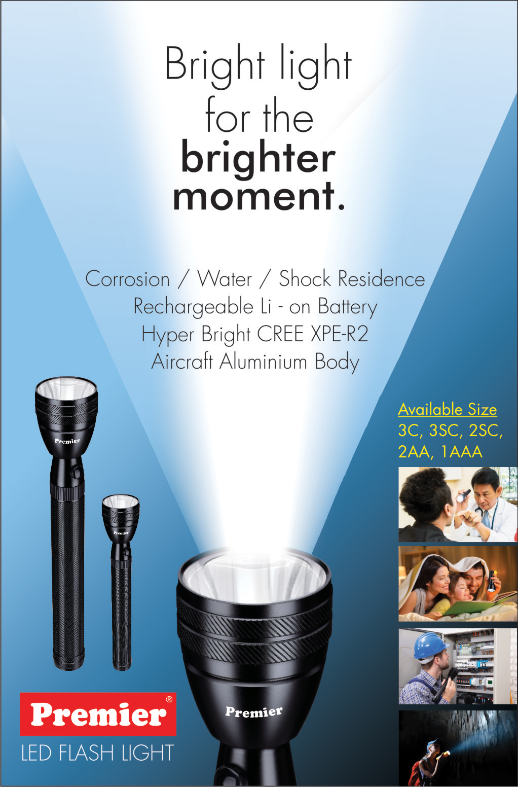 Premier Rechargeable LED Flash Light - Premier Kitchen