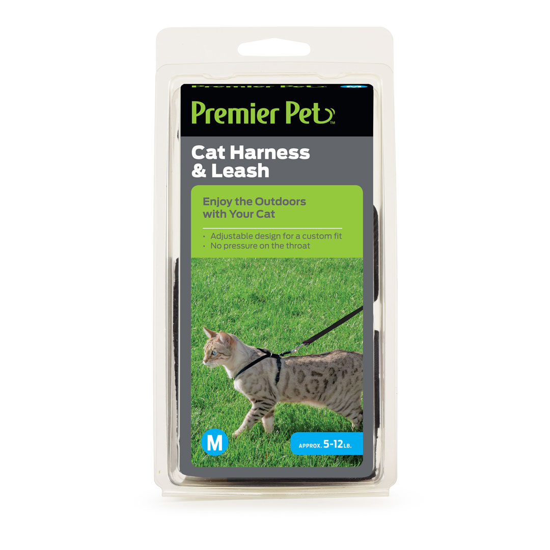 Cat Harness & Leash Medium Premier Pet