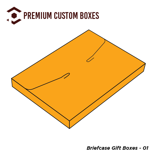 Custom Carton Briefcase Gift Boxes Premium Custom Boxes