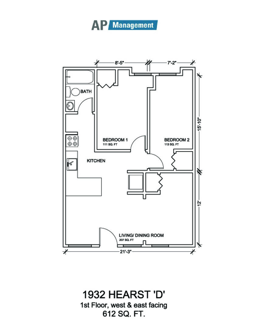 Hearst Walk Apartments(UnitD)BerkeleyPremium Properties