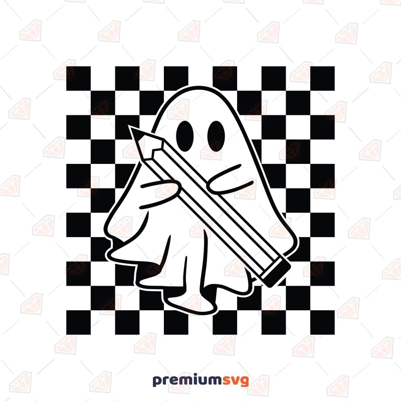 Ghost Teacher SVG, Halloween Teacher SVG File PremiumSVG