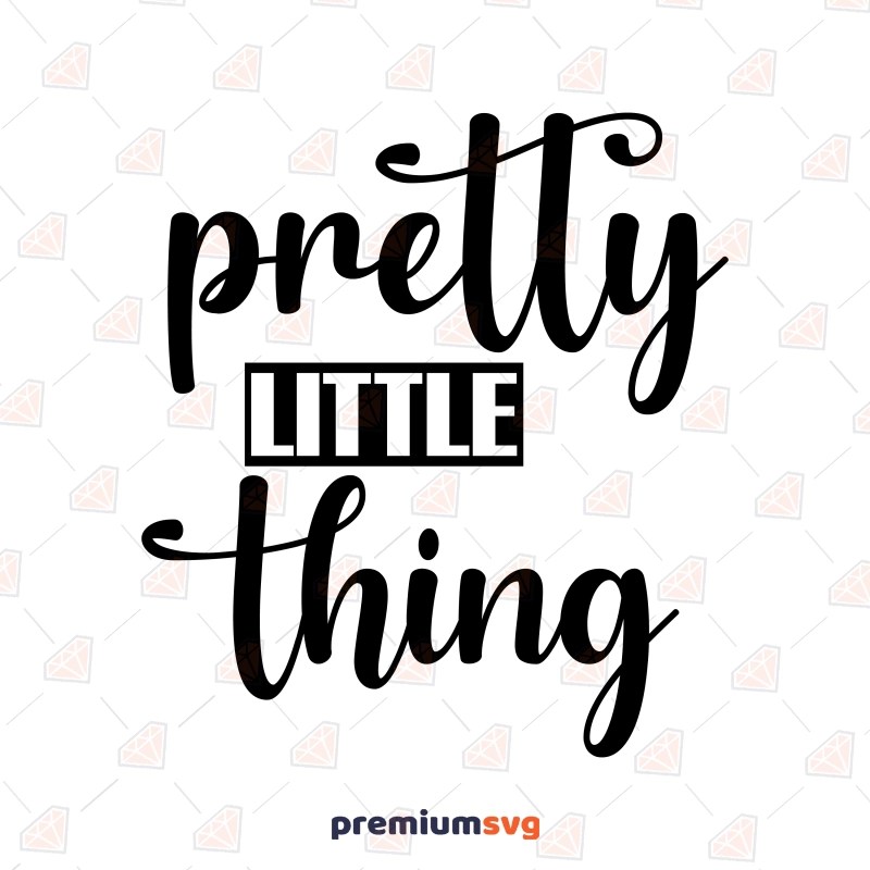 Pretty Little Thing SVG, Baby Onesie Design SVG Instant Download PremiumSVG