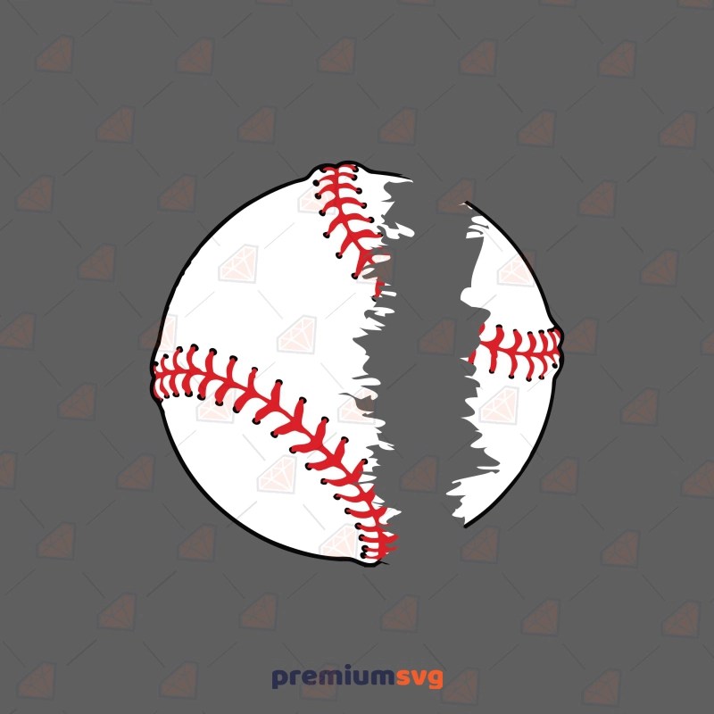 Split Baseball SVG, Instant Download Monogram PremiumSVG