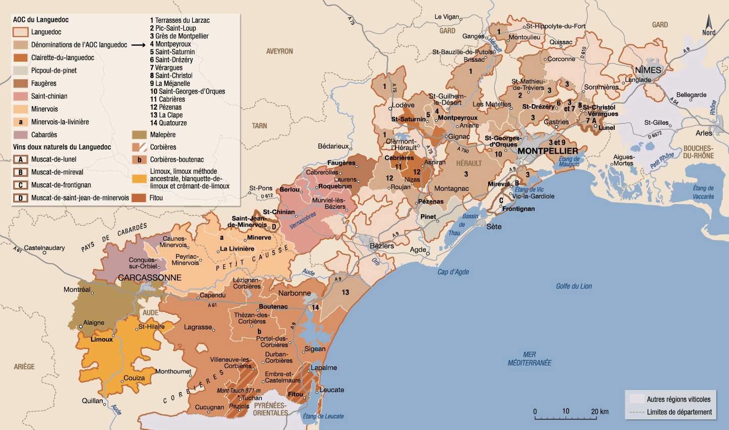 Minervois Carte Vins Château du Donjon "Tradition" & "Prestige" Minervois Premium Vins