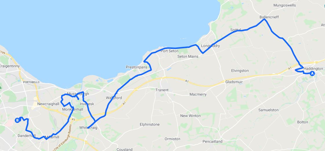 111 East Lothian to Edinburgh Royal Infirmary