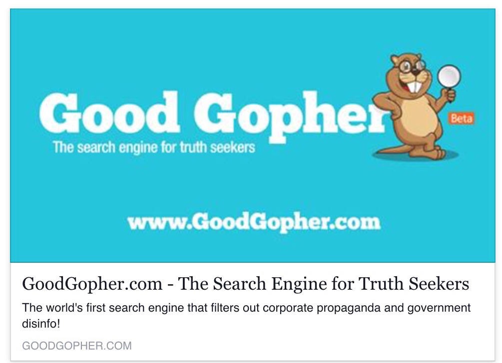 Good Gopher a new Search engine
