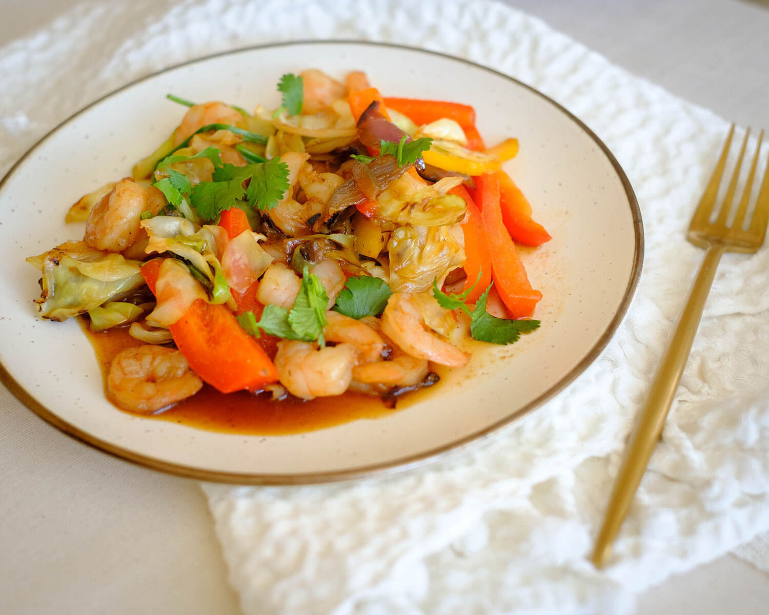 Shrimp and Cabbage Stir Fry PrepYoSelf