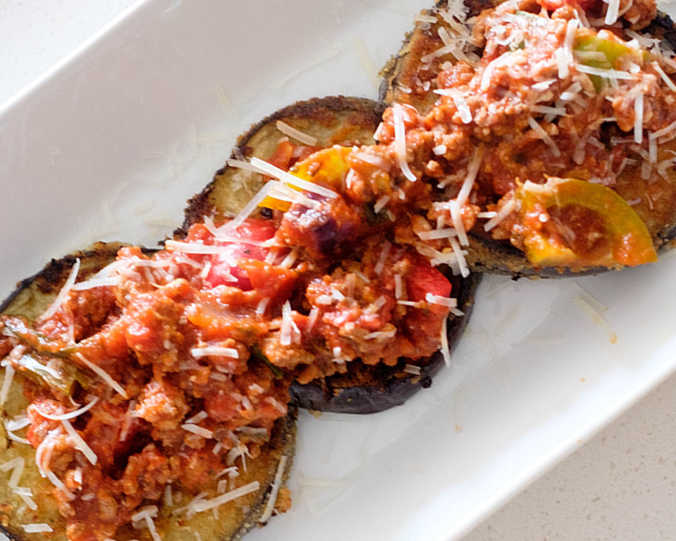 PanFried Eggplant with Meat sauce Recipe PrepYoSelf