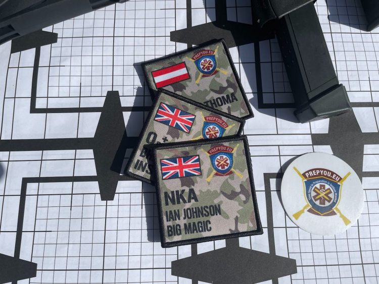 PrepYou.Eu Personalised “ZAP” Identification Patches 2 Pack PrepYou