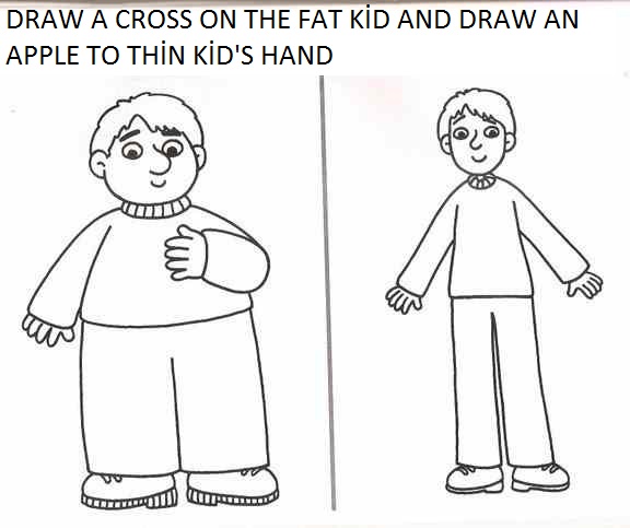 Fat or thin activity worksheets for preschool Crafts and
