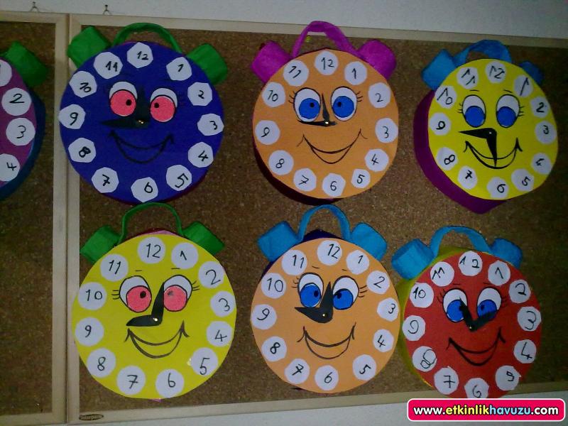 Clock craft idea for preschool kids Crafts and Worksheets for