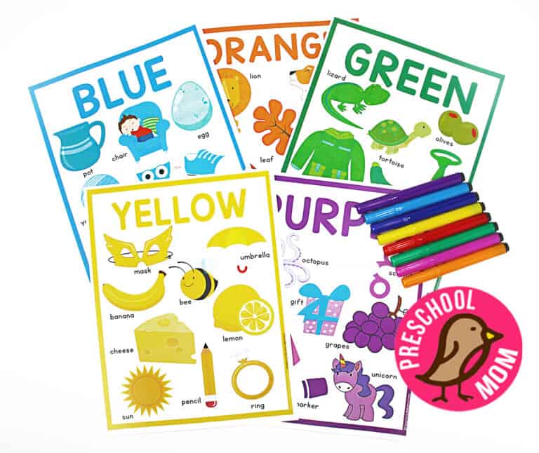 Preschool Color Charts Preschool Mom