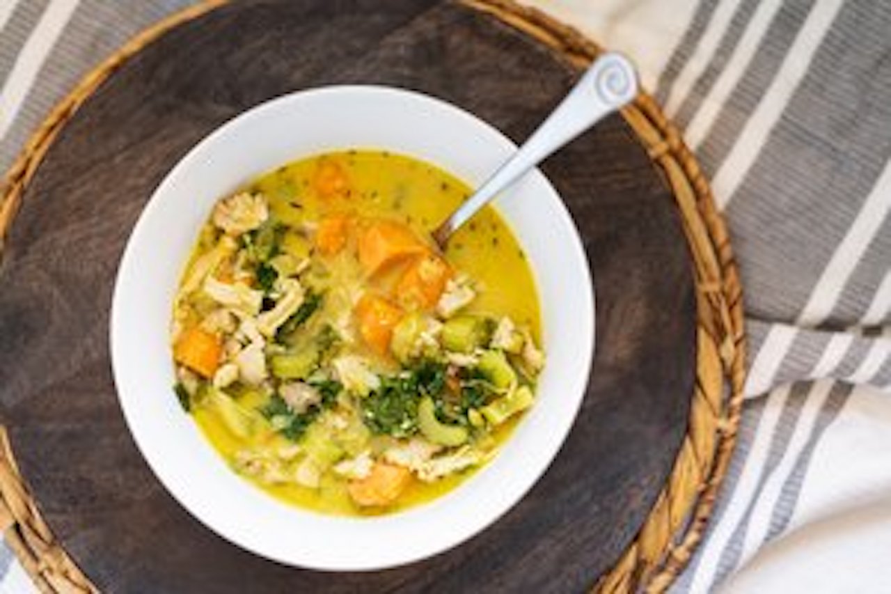 Chicken Soup with Ginger and Turmeric Prescribe FIT