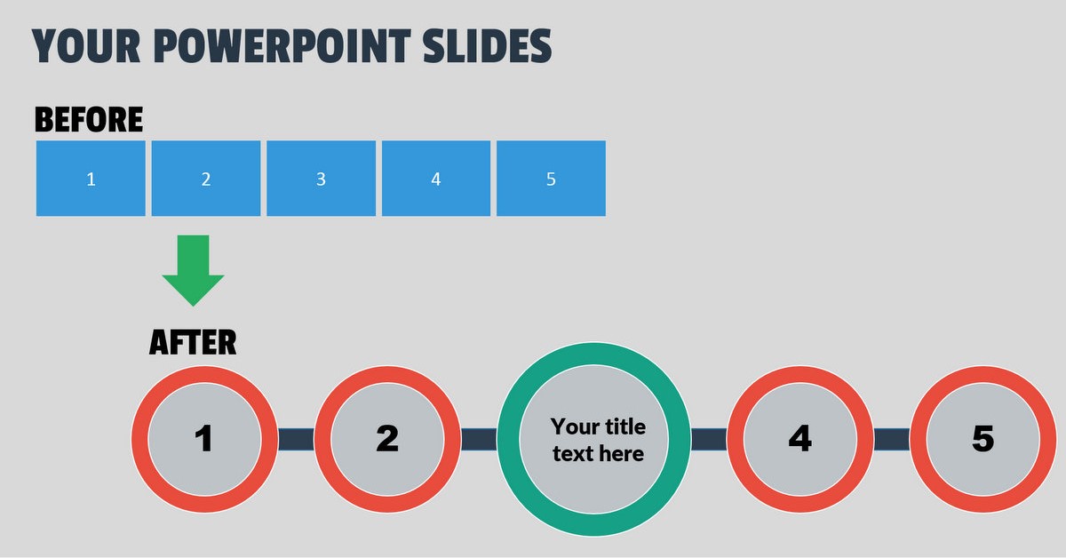 2 Step Formula for Attractive Slides Presentation Process Creative