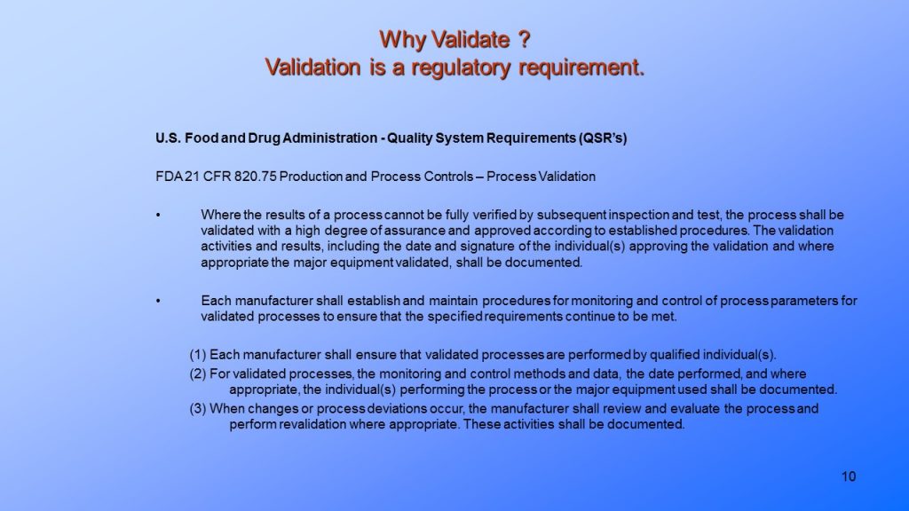 Validation of Medical Devices 7 PresentationEZEPresentationEZE