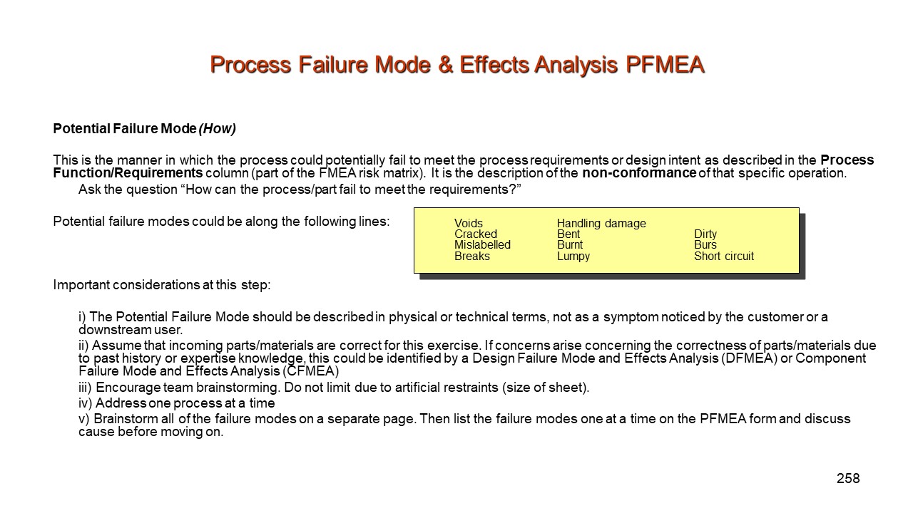 Process Failure Mode Effects Analysis, PFMEA PresentationEZE