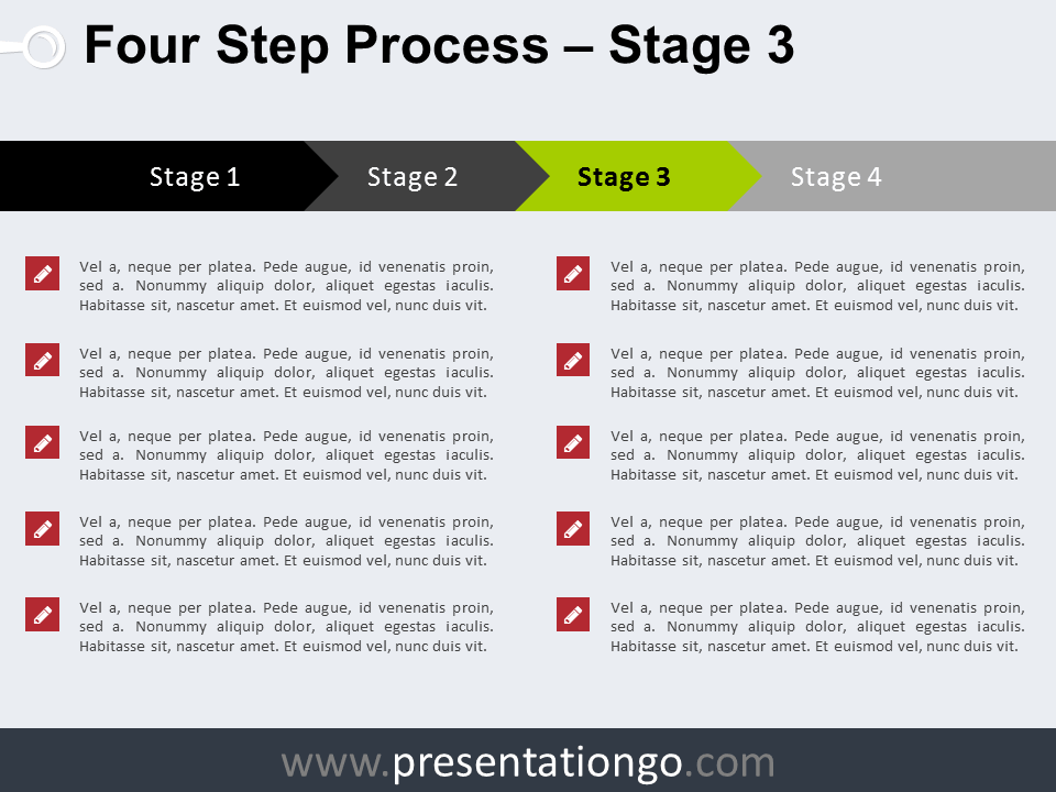 4 Step Process PowerPoint Template
