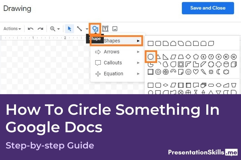 How To Circle Something In Google Docs PresentationSkills.me