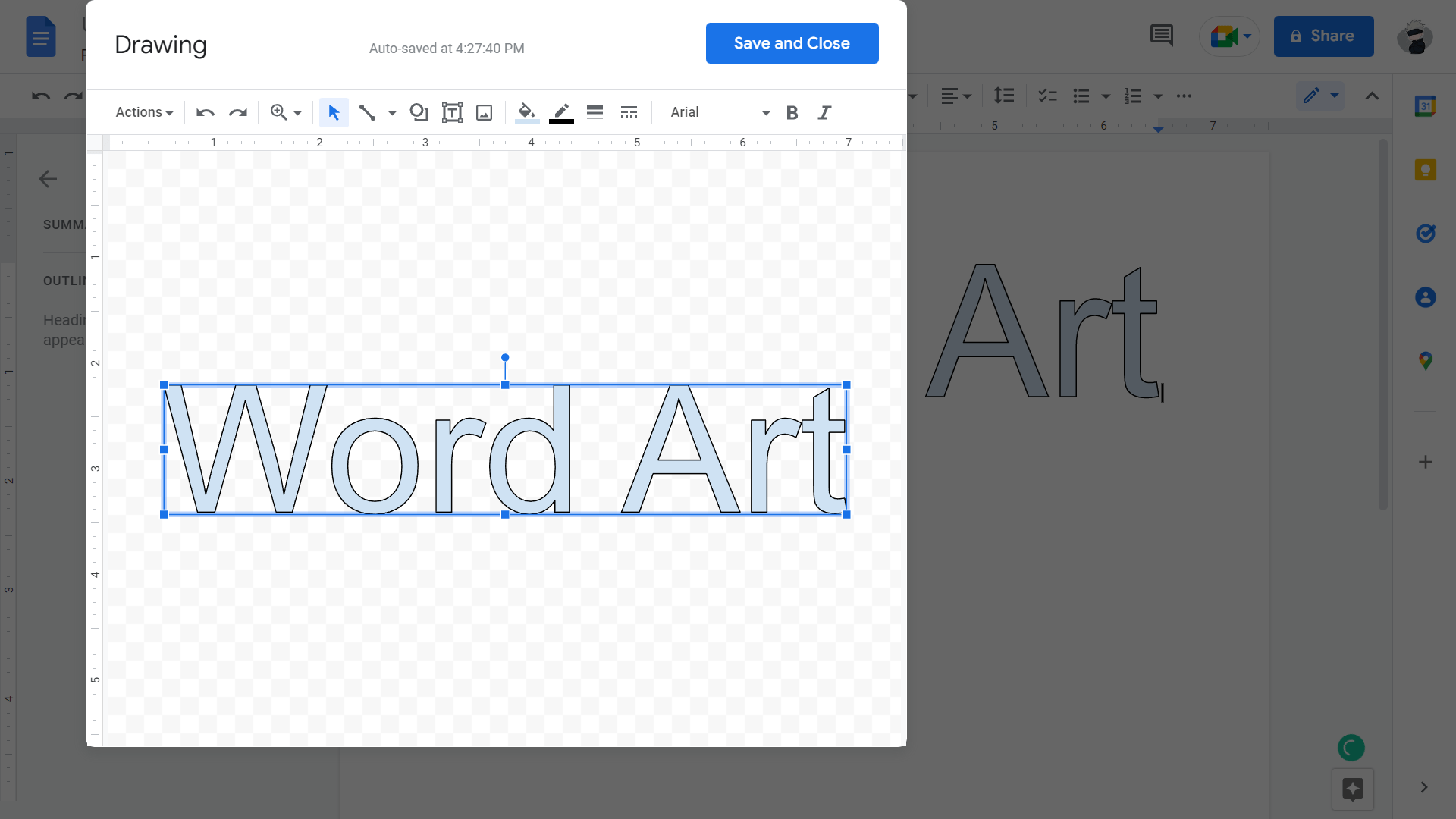 How To Insert Word Art In Google Docs PresentationSkills.me