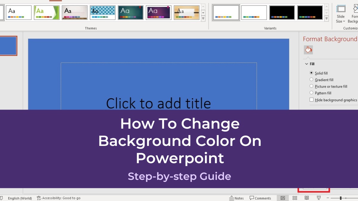 How To Change Background Color On Powerpoint PresentationSkills.me