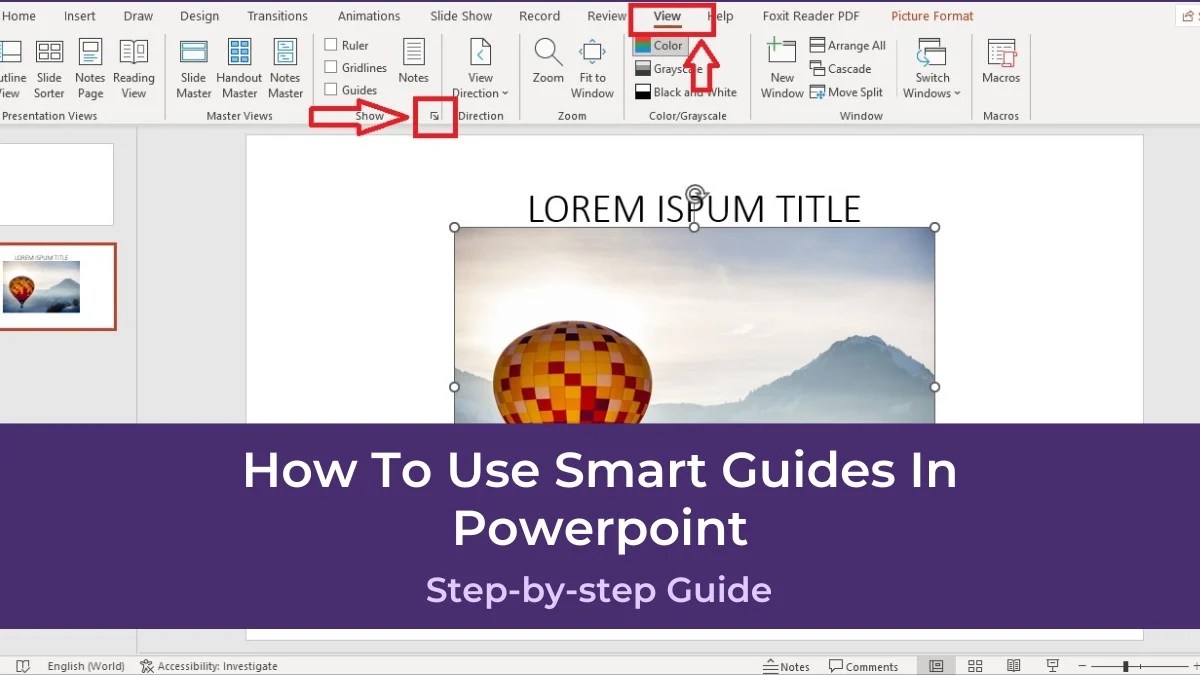 How To Use Smart Guides In Powerpoint PresentationSkills.me