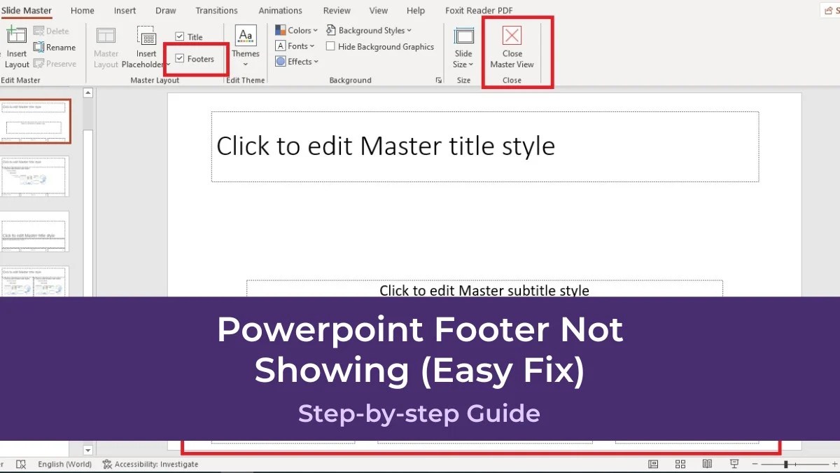 Powerpoint Footer Not Showing (Easy Fix) PresentationSkills.me