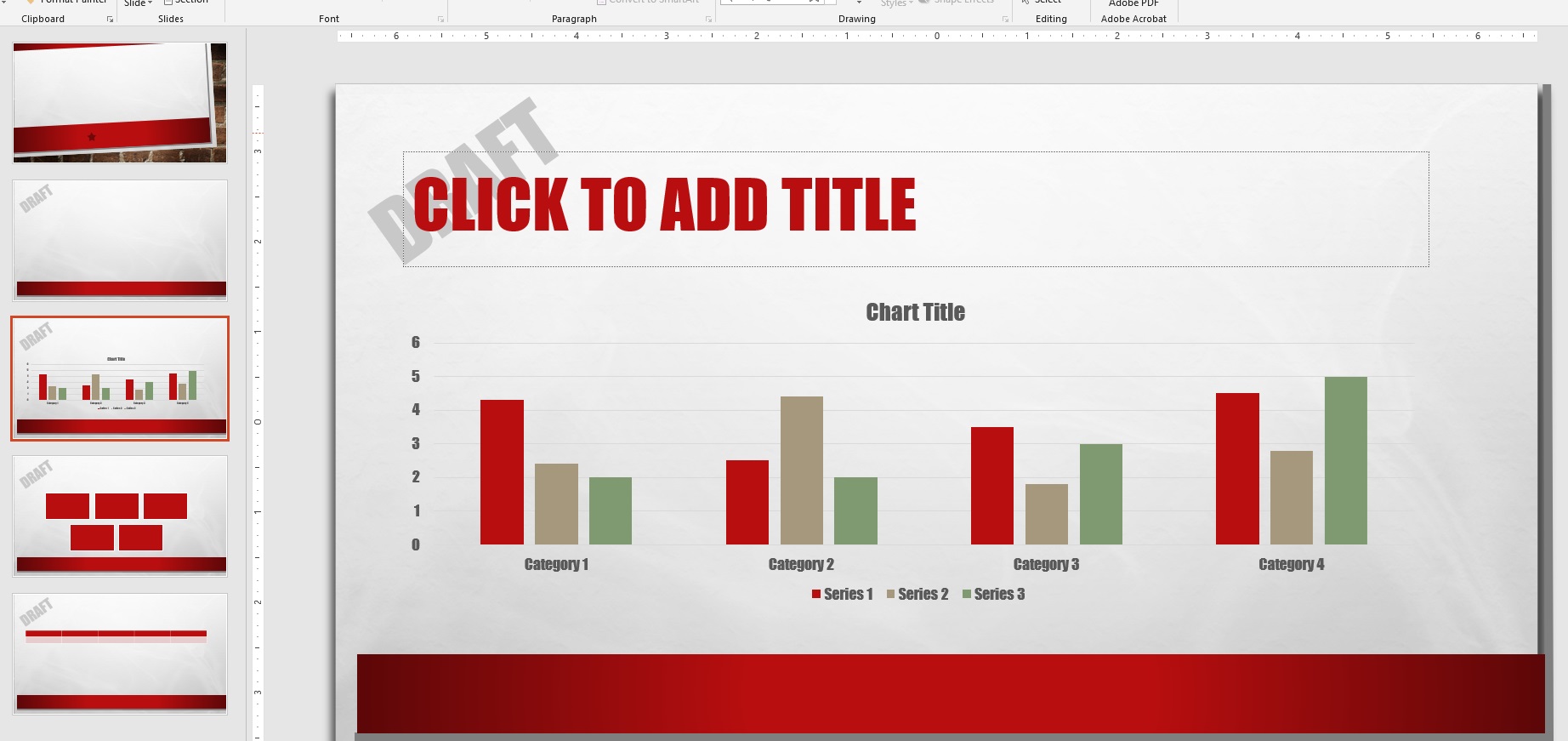 How To Add A "Draft" Watermark On Powerpoint PresentationSkills.me