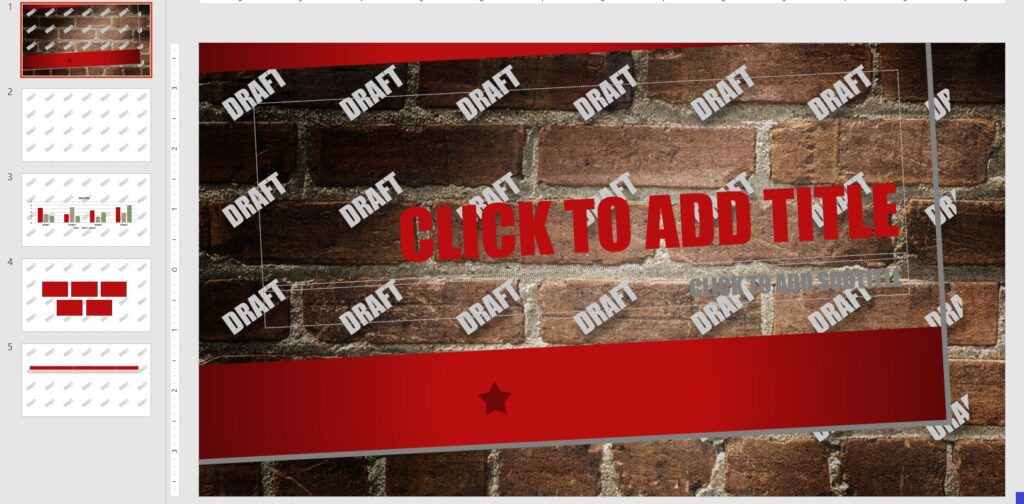 How To Add A "Draft" Watermark On Powerpoint PresentationSkills.me