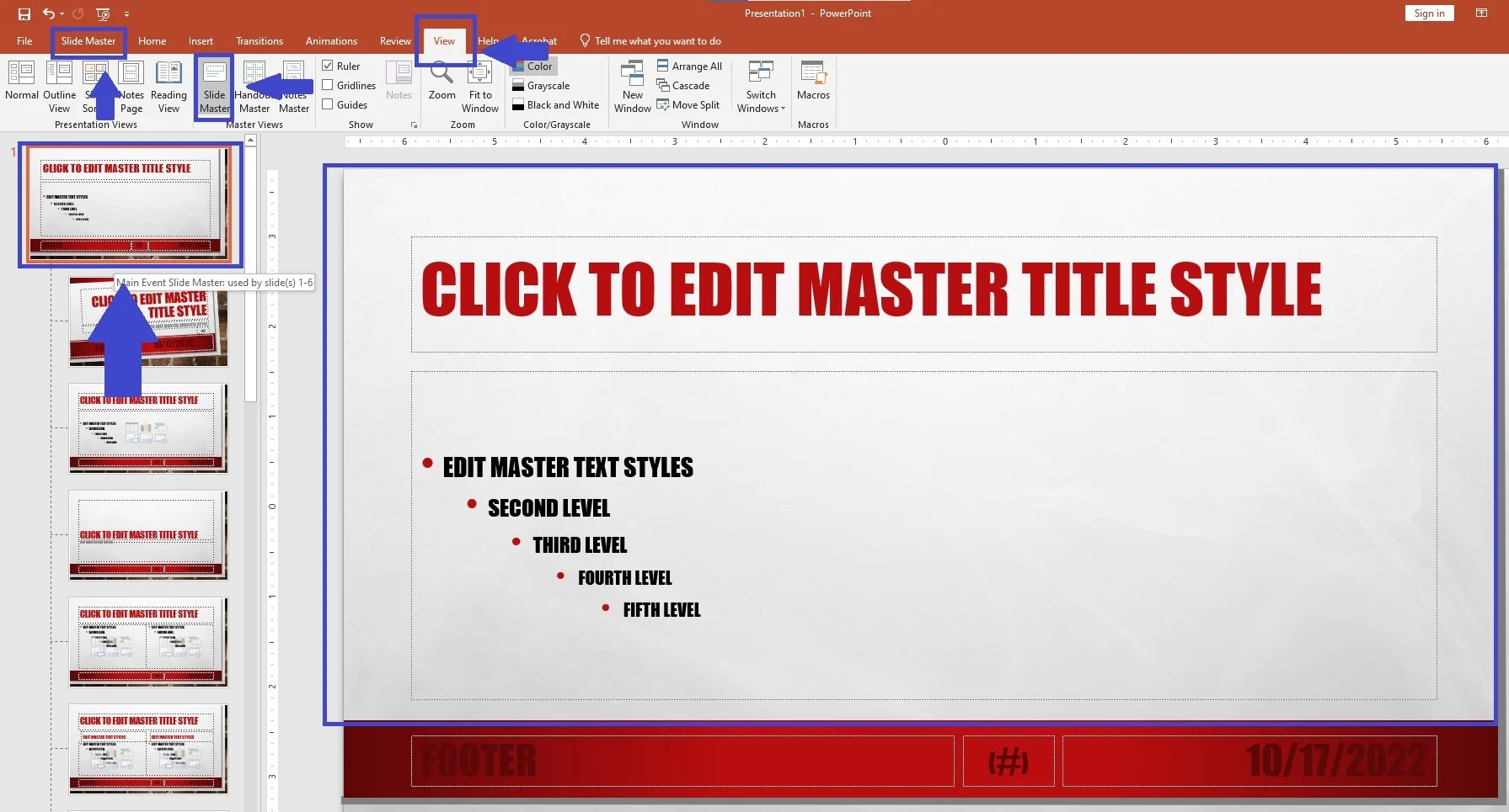 How To Add A "Draft" Watermark On Powerpoint PresentationSkills.me