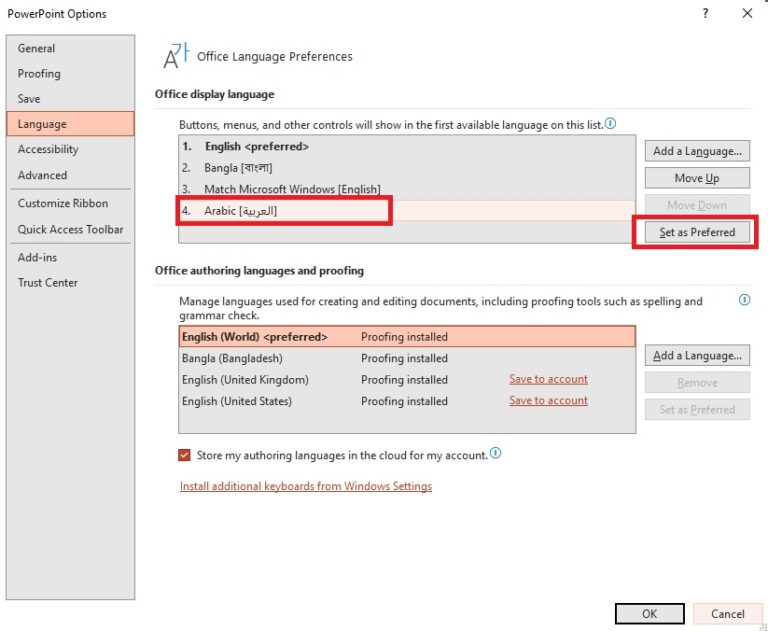 How To Change Language In Powerpoint PresentationSkills.me