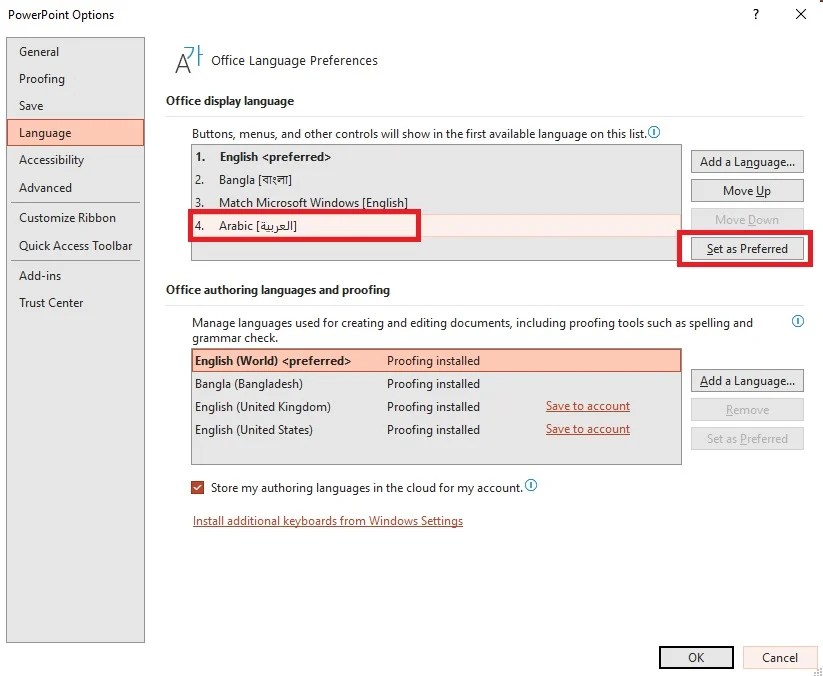 How To Change Language In Powerpoint PresentationSkills.me