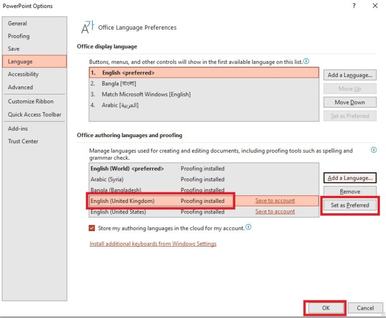 How To Change Language In Powerpoint PresentationSkills.me